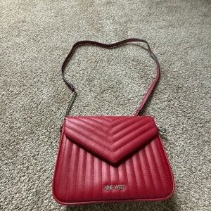 Nine West Red Quilted Shoulder Bag